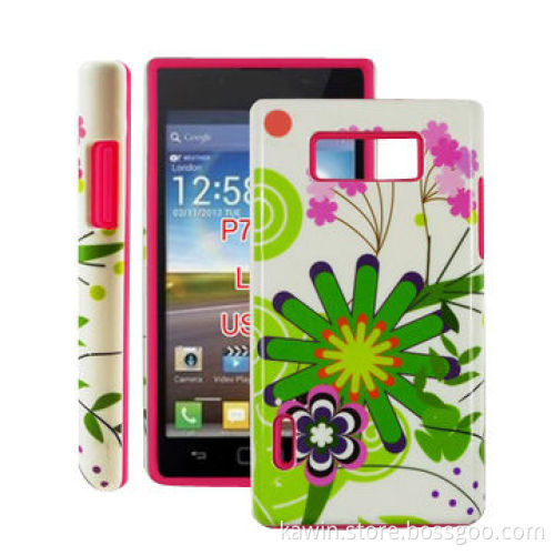 Water Transfer Printing PC + Silicone Cover for LG L7